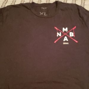 Black NBMA skateboarding t-shirt